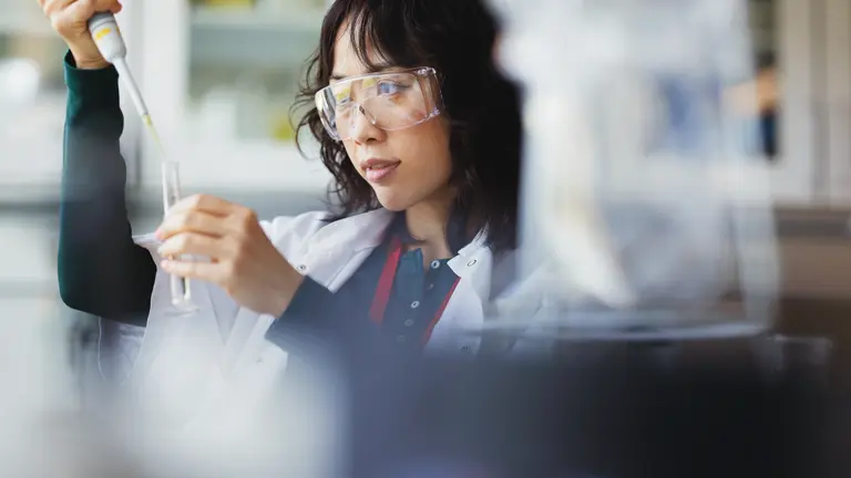 Woman in Chemical Lab