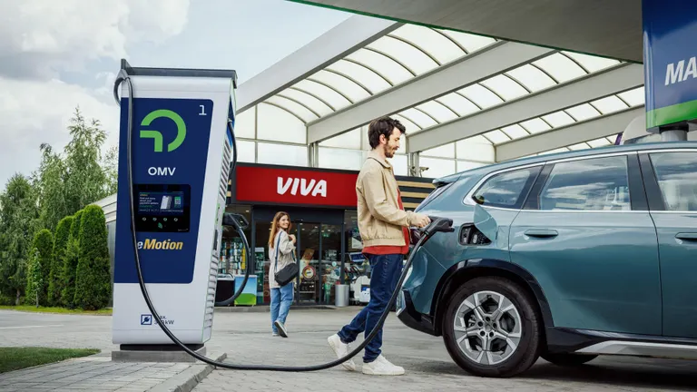 A man on the OMV filling station.