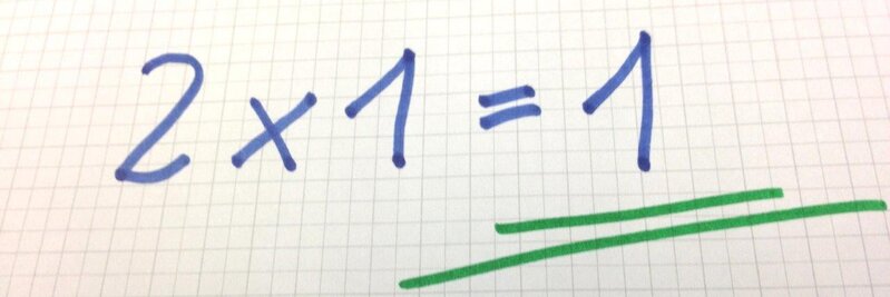 2x1=1
