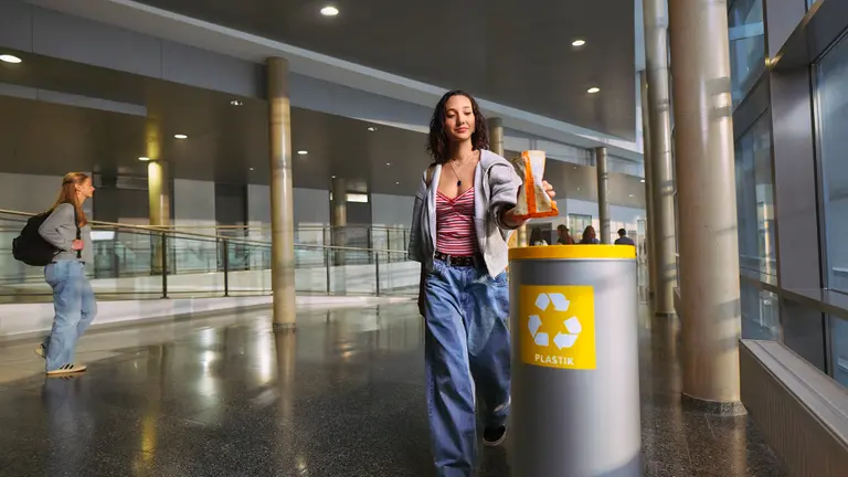 For materials that are recycled over and over again.